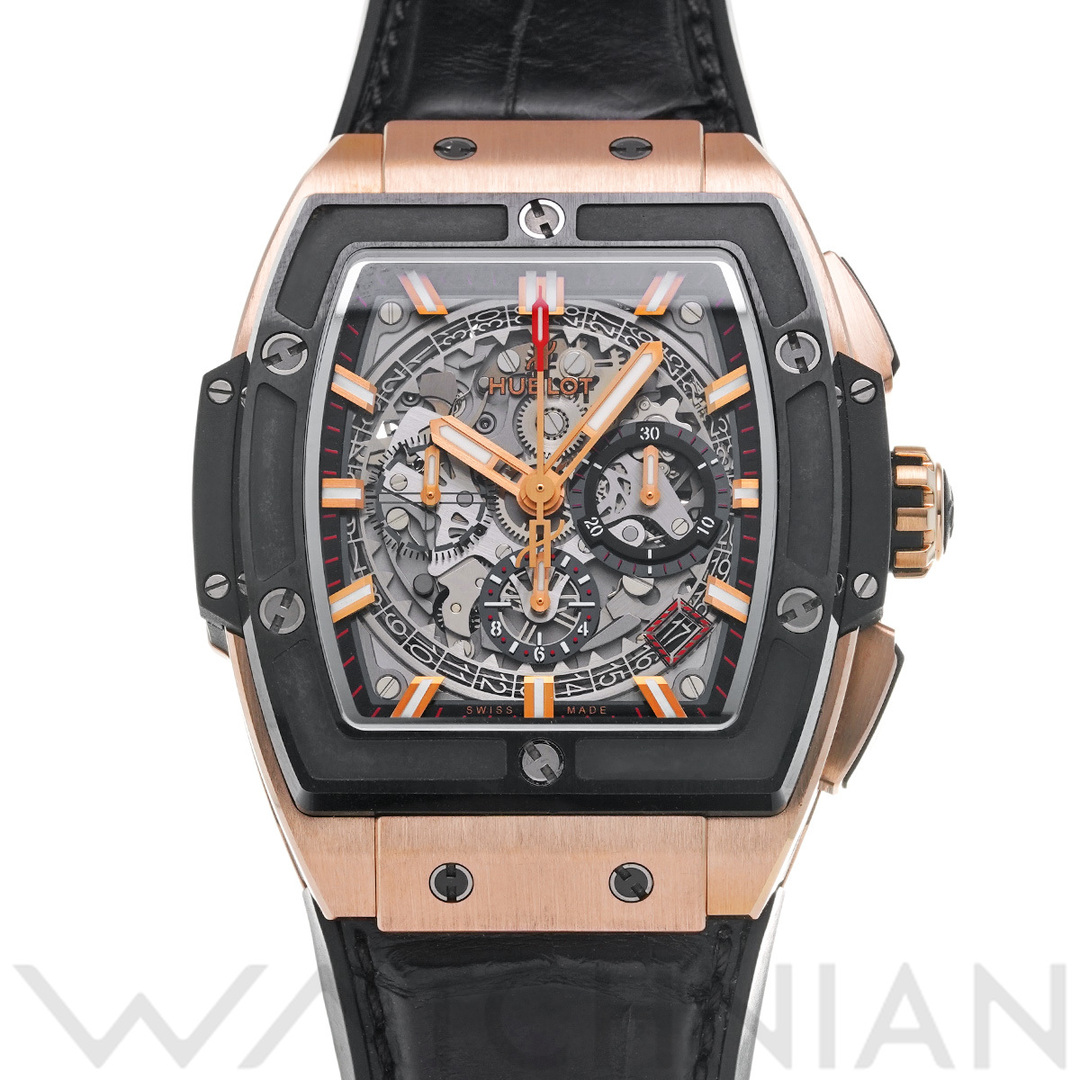 HUBLOT(ウブロ)の中古 ウブロ HUBLOT 641.OM.0183.LR スケルトン メンズ 腕時計 メンズの時計(腕時計(アナログ))の商品写真