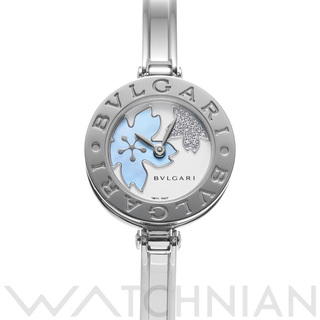 ブルガリ(BVLGARI)の中古 ブルガリ BVLGARI BZ22S ブルーシェル /ホワイト/ダイヤモンド レディース 腕時計(腕時計)