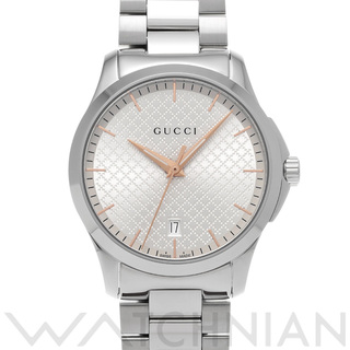 グッチ(Gucci)の中古 グッチ GUCCI YA1264052 シルバー メンズ 腕時計(腕時計(アナログ))