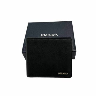 プラダ(PRADA)の⭐️良品⭐️ プラダ メタルロゴ サフィアーノ レザー 二つ折り財布(折り財布)