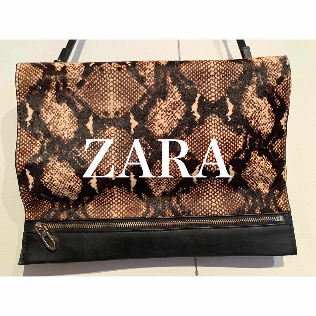 ZARA(ザラ)の【美品】ZARAレディースショルダーバッグ本革 レディースのバッグ(ショルダーバッグ)の商品写真