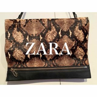 ザラ(ZARA)の【美品】ZARAレディースショルダーバッグ本革(ショルダーバッグ)