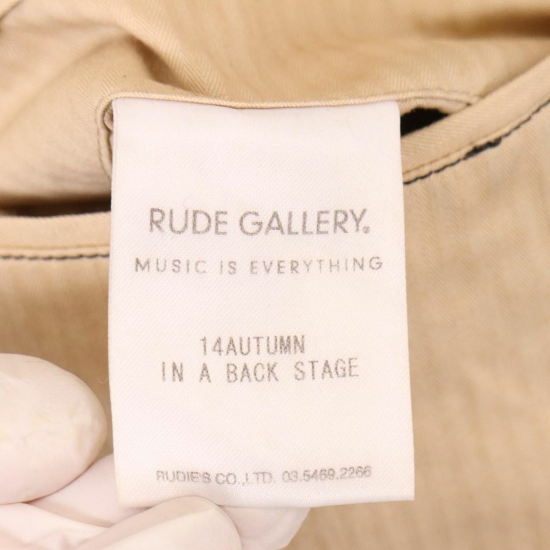 RUDE GALLERY(ルードギャラリー)のRUDE GALLERY 14AW ディアスキン 袖レザー スタジャン / 2  メンズのジャケット/アウター(スタジャン)の商品写真