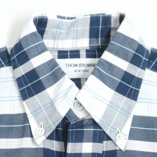 THOM BROWNE - 極美品▽THOM BROWNE トムブラウン チェック柄 ボタン