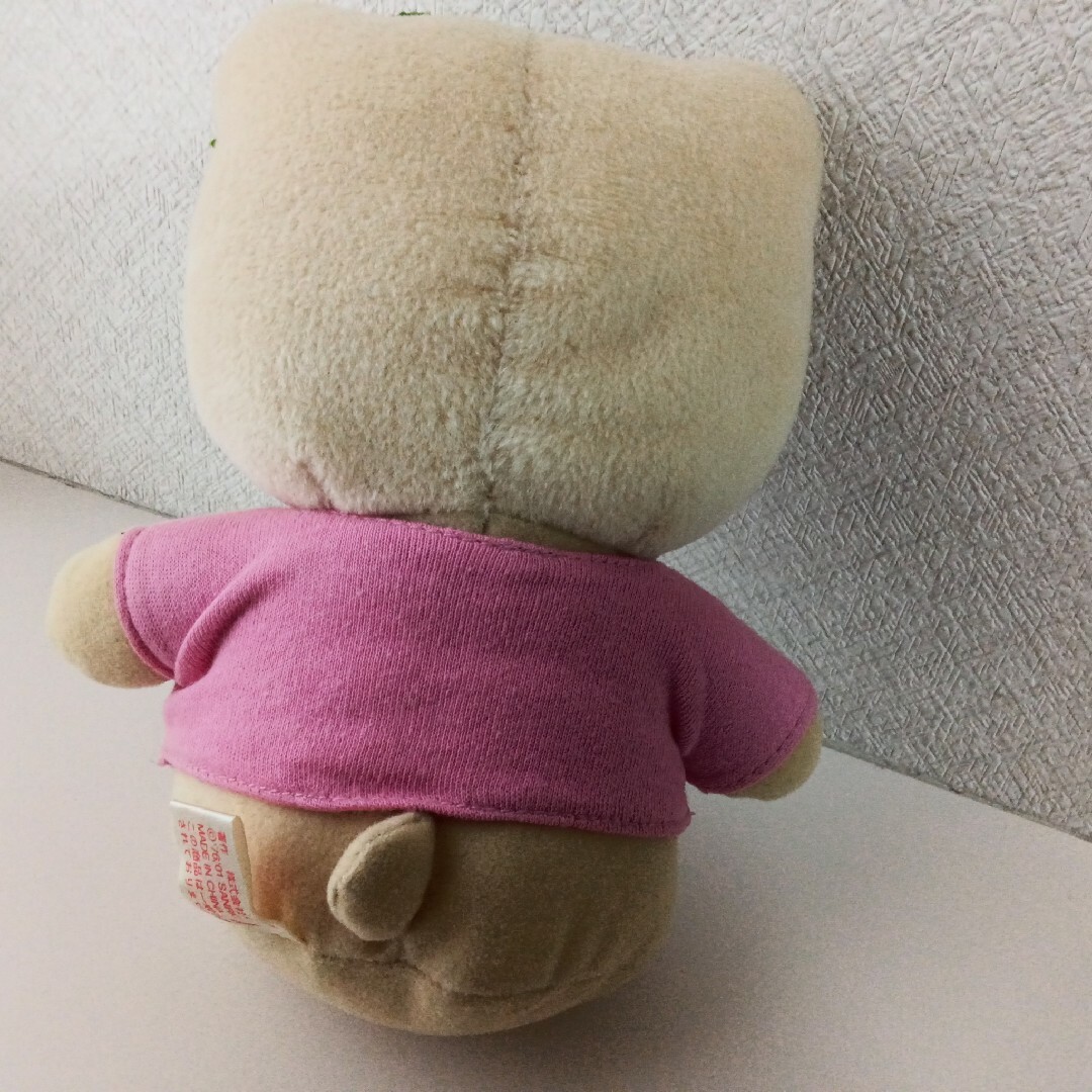 非売品 日焼けキティ ハイビスカス ぬいぐるみ 2001年 レトロの 非売品 日焼けキティ ハイビスカス ぬいぐるみ 2001年 レトロの