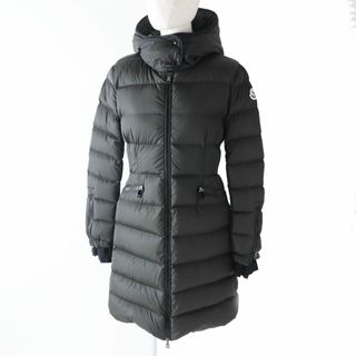 モンクレール(MONCLER)の美品◎正規品 19-20AW MONCLER モンクレール BETULONG ワッペン・フード付き ロングダウンコート レディース カーキ系 0(ダウンコート)