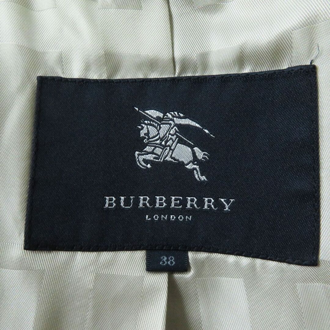 BURBERRY(バーバリー)の良品◎正規品 BURBERRY LONDON バーバリーロンドン レディース FS336-930-40 襟フォックスファー ベルト付き 中綿コート ベージュ 38 レディースのジャケット/アウター(ロングコート)の商品写真