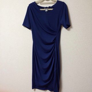 エイチアンドエム(H&M)のH＆Mロイヤルブルーop♡新品(ひざ丈ワンピース)