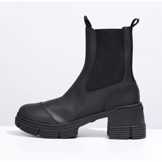 GANNI Recycled Rubber Heeled City Boot