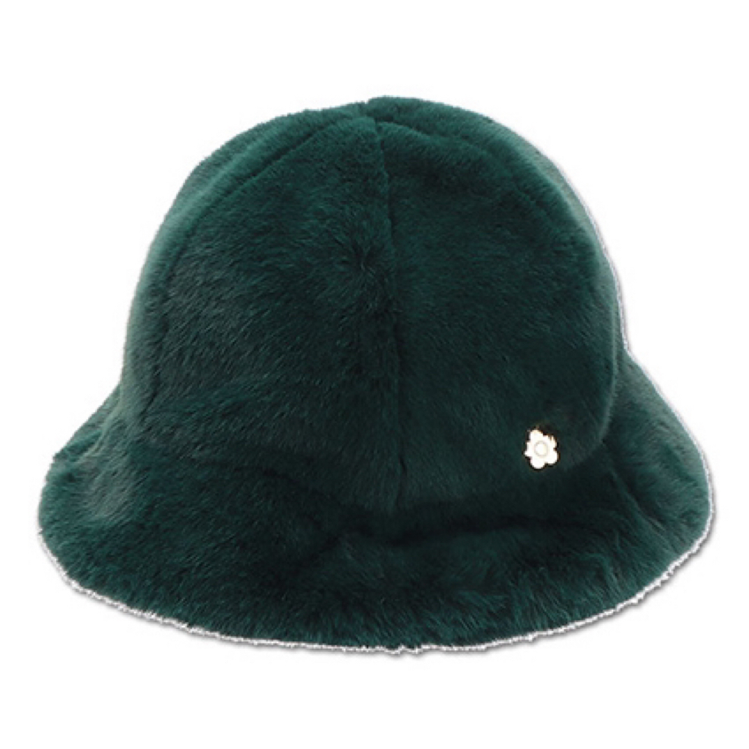 MARY QUANT(マリークワント)のマリークワント　ボリュームファーラウンド ハット（グリーン） レディースの帽子(ハット)の商品写真