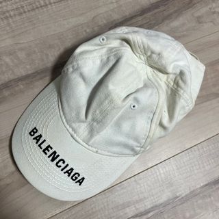 バレンシアガ(Balenciaga)の汚れあり バレンシアガ/BALENCIAGA キャップ 白 購入額約3万円(キャップ)