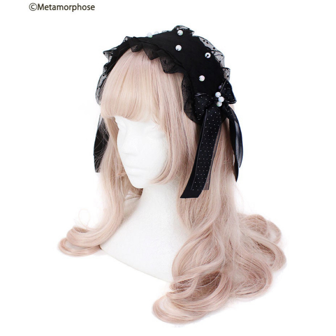 metamorphose temps de fille(メタモルフォーゼタンドゥフィーユ)のmetamorphose＊チュールリボンヘッドドレス風カチューシャ レディースのヘアアクセサリー(カチューシャ)の商品写真