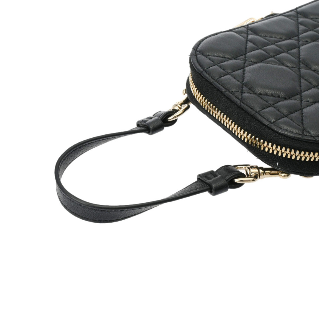 Dior(ディオール)の中古 ディオール Dior S0872ONMJ_M900 レディース ショルダーバッグ LADY DIOR ブラック /ゴールド金具 ラムスキン レディースのバッグ(ハンドバッグ)の商品写真