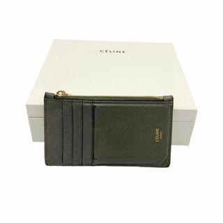 セリーヌ(celine)の⭐️良品⭐️ セリーヌ ジップ付き コンパクトカードホルダー グレー(コインケース)