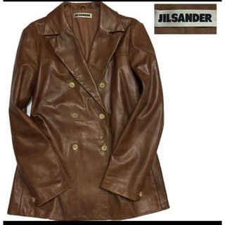 ジルサンダー(Jil Sander)のジルサンダー テーラードジャケット レザージャケット(テーラードジャケット)