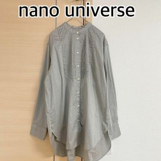 ナノユニバース(nano・universe)のナノユニバース　nano universe　長袖ブラウス　シャツ　グレー(シャツ/ブラウス(長袖/七分))