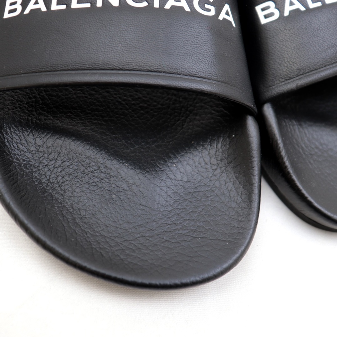 Balenciaga - 新品同様 バレンシアガ 500573 ロゴ フラット サンダル 