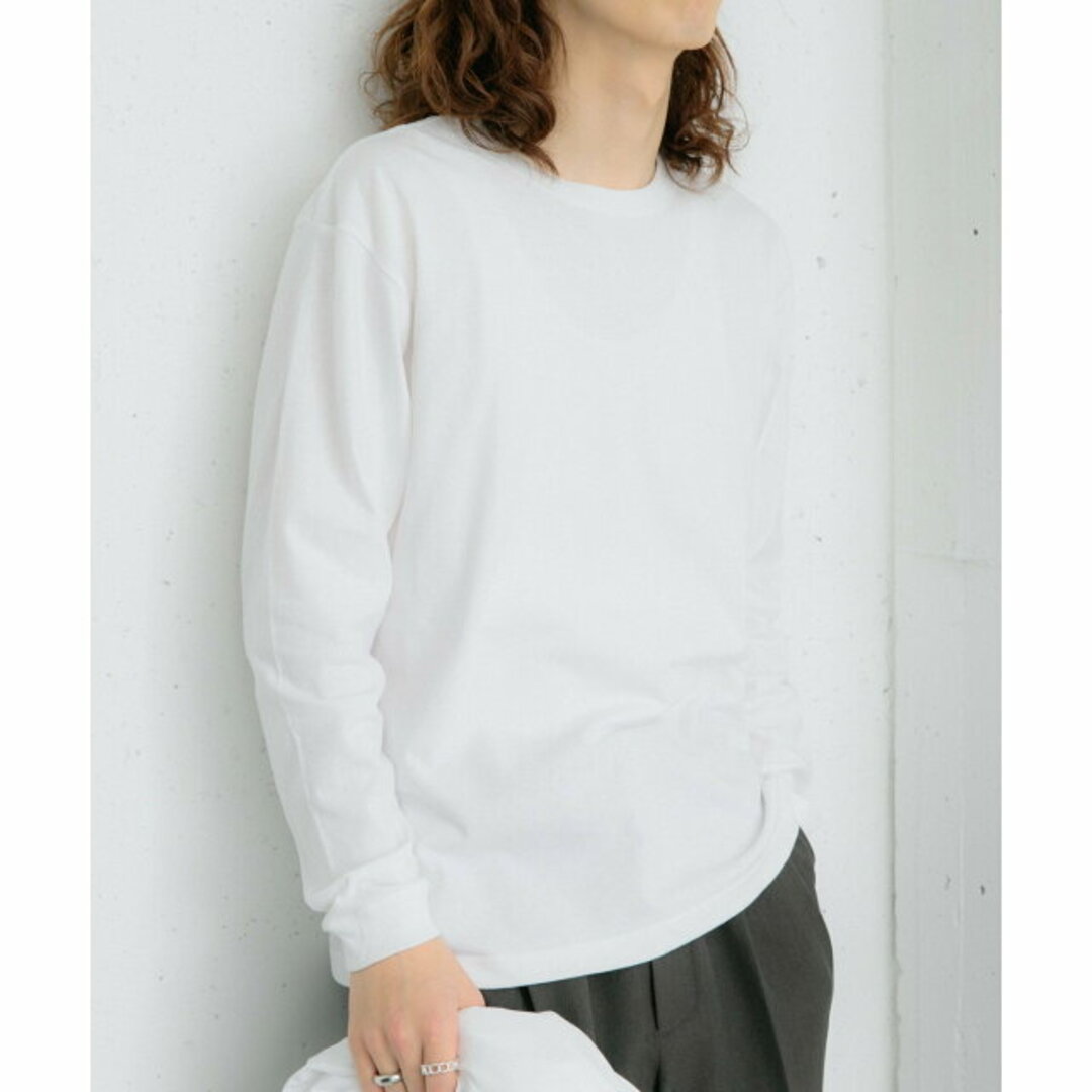 SENSE OF PLACE by URBAN RESEARCH(センスオブプレイスバイアーバンリサーチ)の【WHITE】クルーネックロングTシャツ B メンズのトップス(Tシャツ/カットソー(半袖/袖なし))の商品写真