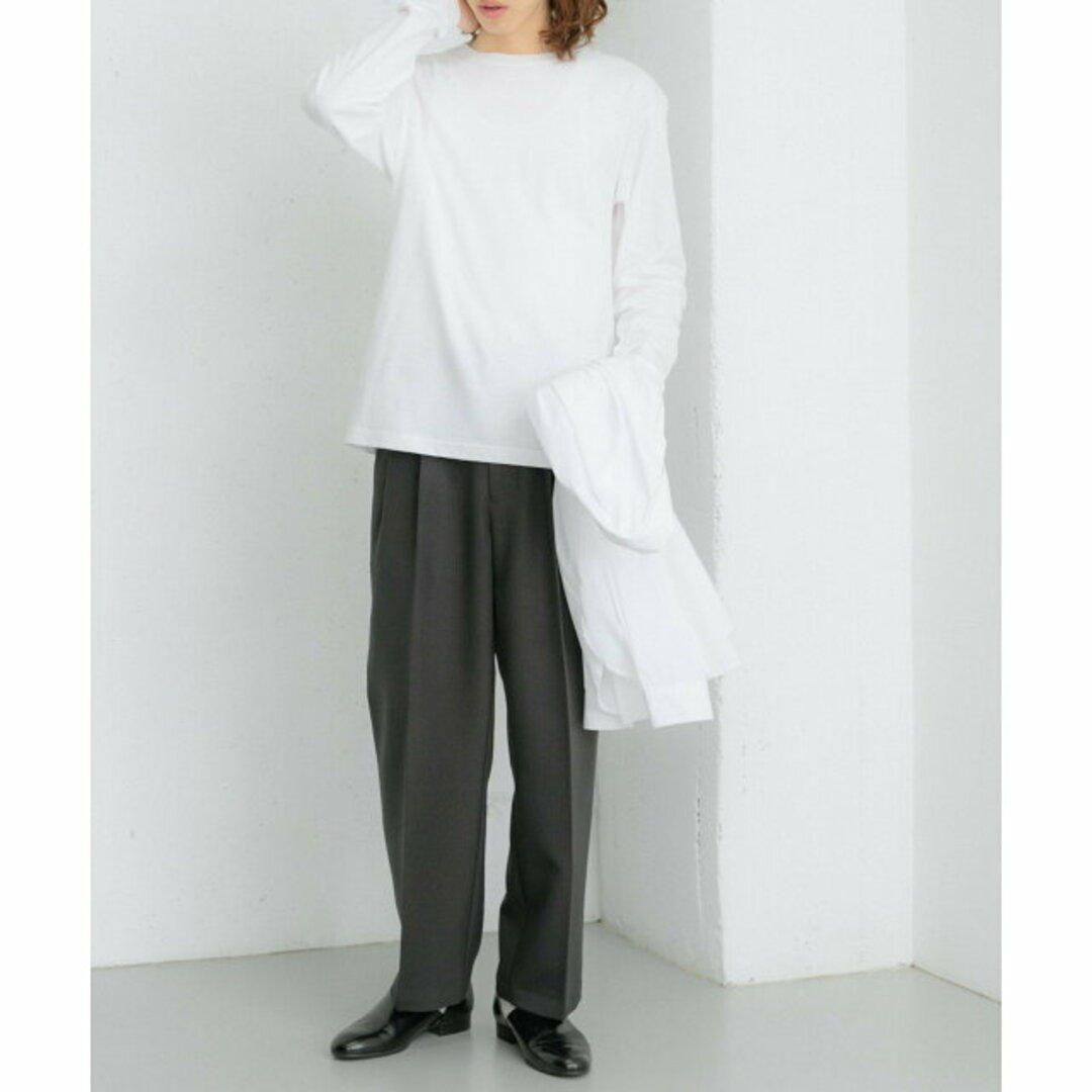 SENSE OF PLACE by URBAN RESEARCH(センスオブプレイスバイアーバンリサーチ)の【WHITE】クルーネックロングTシャツ B メンズのトップス(Tシャツ/カットソー(半袖/袖なし))の商品写真