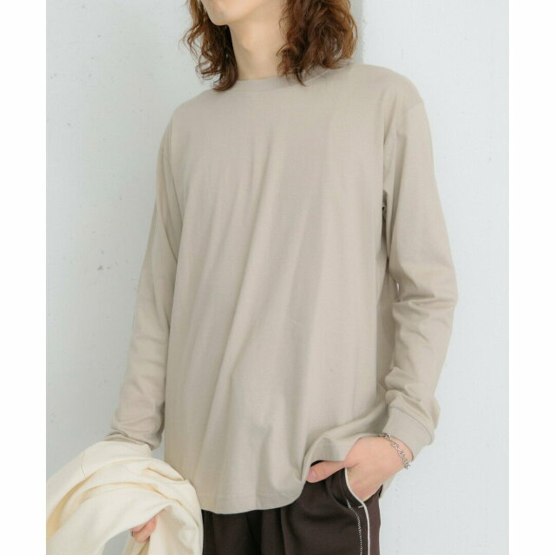 SENSE OF PLACE by URBAN RESEARCH(センスオブプレイスバイアーバンリサーチ)の【BEIGE】クルーネックロングTシャツ B メンズのトップス(Tシャツ/カットソー(半袖/袖なし))の商品写真