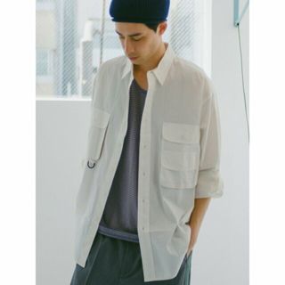 パルグループアウトレット(PAL GROUP OUTLET)の【ホワイト】【Kastane】【WHIMSIC】FISHING SHIRT(シャツ/ブラウス(長袖/七分))