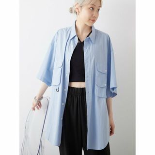 パルグループアウトレット(PAL GROUP OUTLET)の【サックスブルー】【Kastane】【WHIMSIC】SHORT SLEEVE SHIRT(シャツ/ブラウス(長袖/七分))