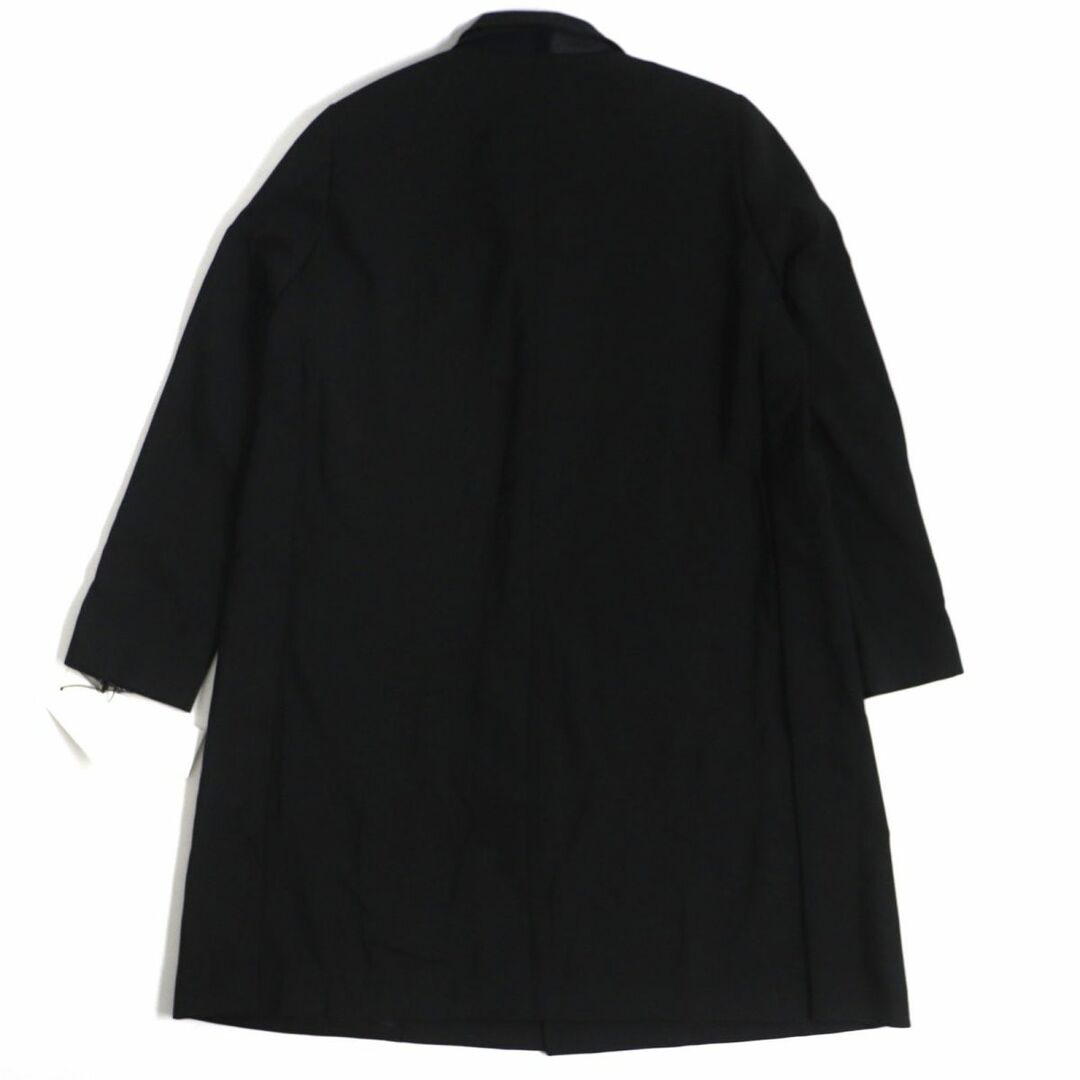 sacai(サカイ)の未使用品▼定価137500円 21SS Sacai サカイ 21-02454M 二重襟 シングルブレスト チェスターコート 黒 1 メンズ 日本製 正規品 タグ付き メンズのジャケット/アウター(チェスターコート)の商品写真