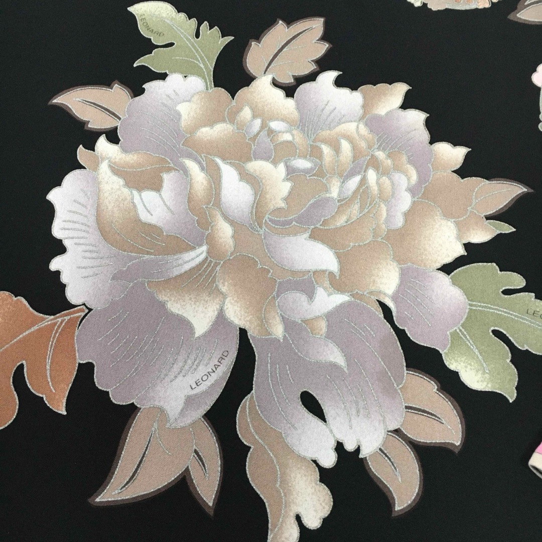 美品　LEONARD レオナール　近年　美しい花柄　カンカン　チュニック