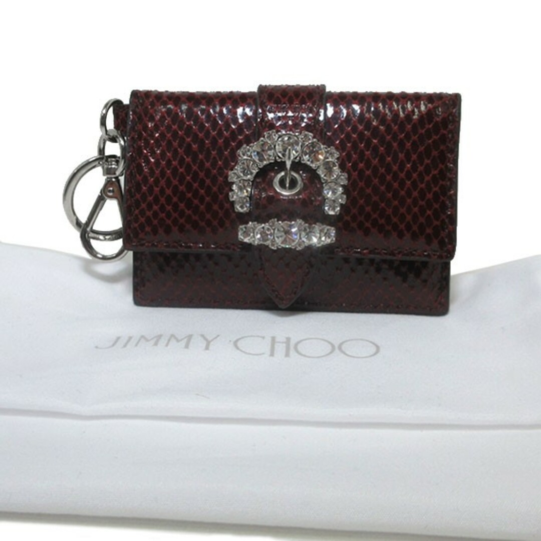 JIMMY CHOO(ジミーチュウ)のジミーチュウ 143655 / 143641 / 150588 BORDEAUX レディースのファッション小物(名刺入れ/定期入れ)の商品写真