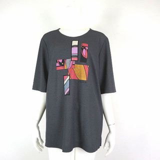 アザー(other)のレマロン Tシャツ カットソー ロゴ ストレッチ 半袖 17号 グレー(Tシャツ(半袖/袖なし))