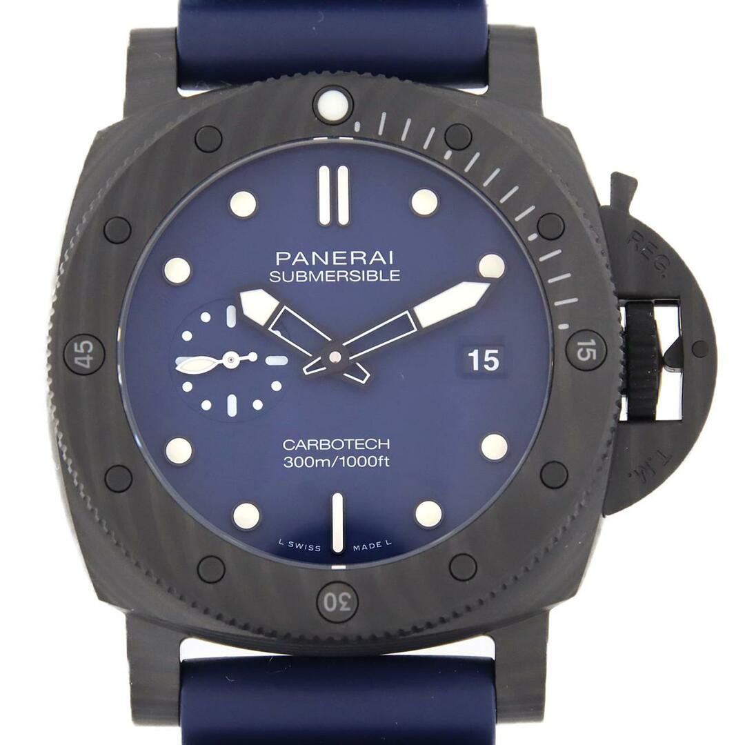 PANERAI(パネライ)の【新品】パネライ サブマーシブルクアランタクアトロカーボテックブルーアビッソ PAM01232 カーボテック 自動巻 メンズの時計(腕時計(アナログ))の商品写真