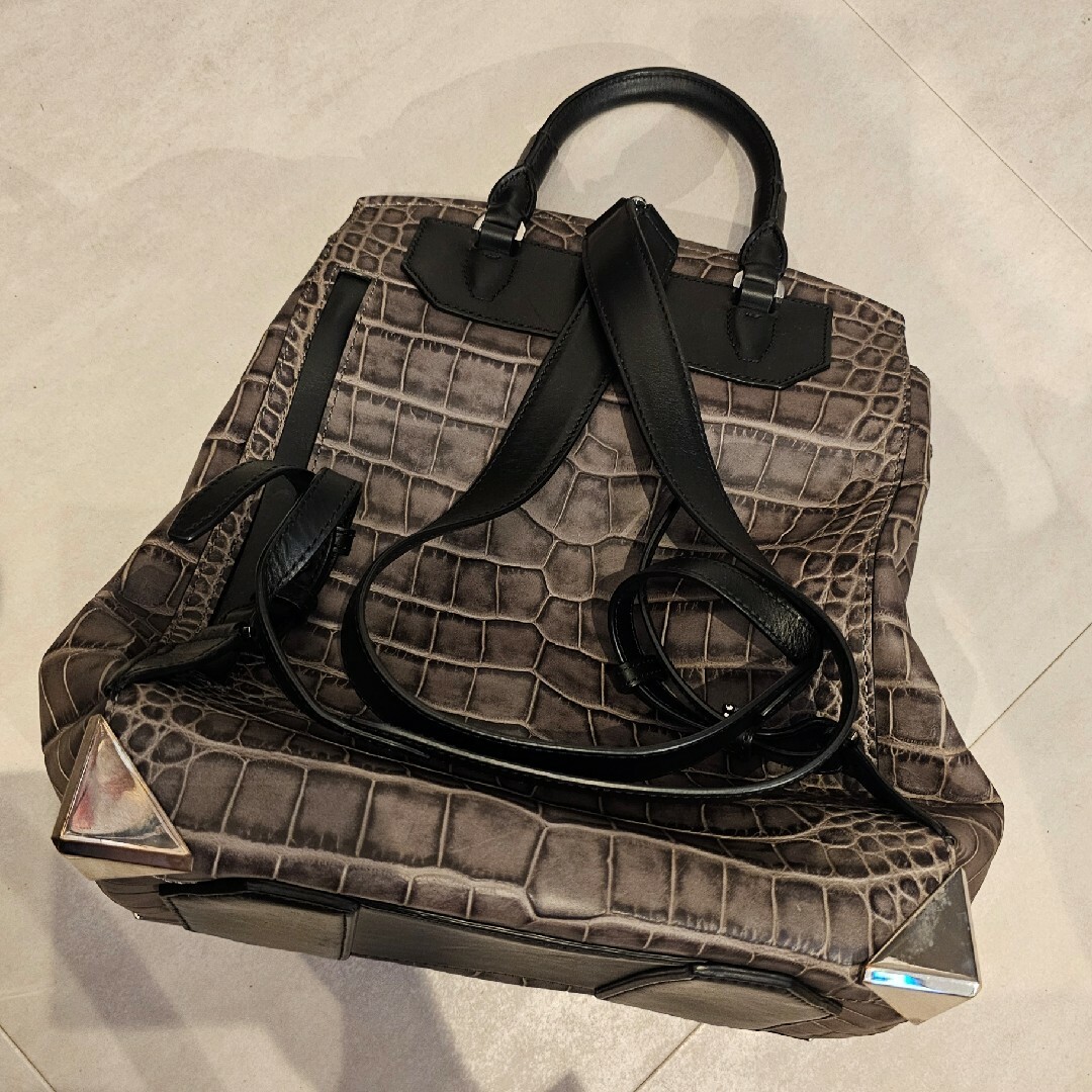 Alexander Wang(アレキサンダーワン)のAlexander Wang クロコ型押し　バックパック メンズのバッグ(バッグパック/リュック)の商品写真