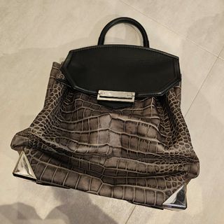 アレキサンダーワン(Alexander Wang)のAlexander Wang クロコ型押し　バックパック(バッグパック/リュック)