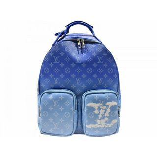 ルイヴィトン(LOUIS VUITTON)のLOUIS VUITTON　バックパック・マルチポケット　M45441　LV クラウズ　レザー　グラデーションブルー　ヴァージル・アブロー　2020-21秋冬コレクション　レア　メンズ　シンプル　ギフト　プレゼント包装可　【中古】松山久万ノ台店(リュック/バックパック)