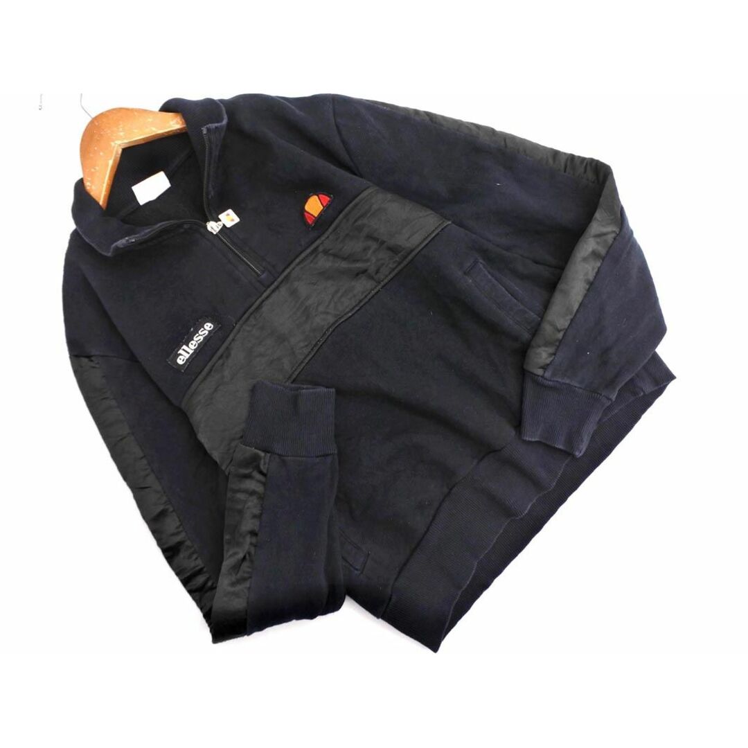 ellesse(エレッセ)のellesse エレッセ ハーフジップ ロゴ カットソー 黒 ◇■ レディース レディースのトップス(カットソー(長袖/七分))の商品写真