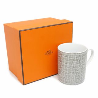 エルメス(Hermes)のエルメス マグカップ モザイク・ヴァンキャトル H24 ポーセリン シルバー (グラス/カップ)