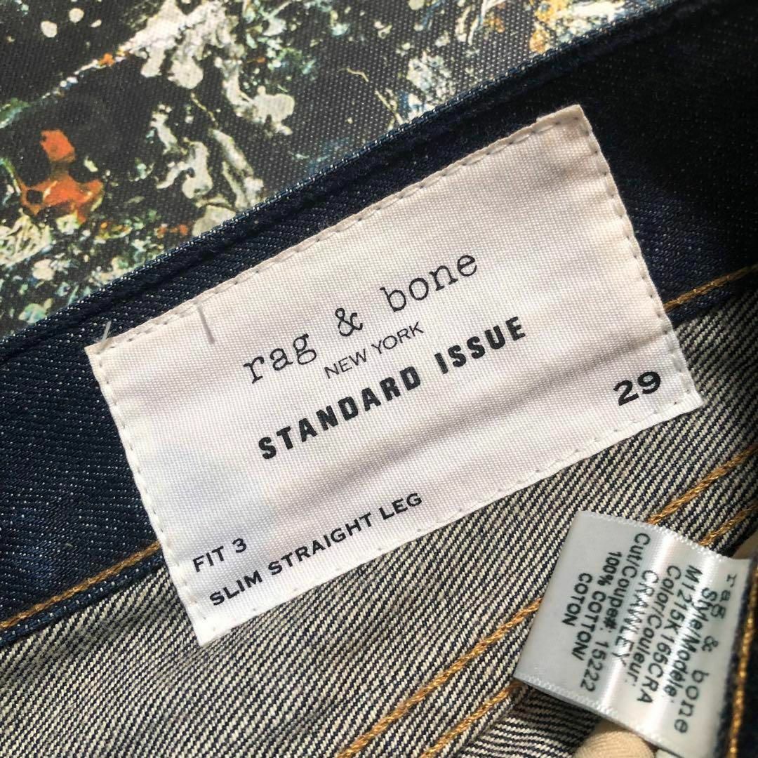 【美品】ラグアンドボーン-rag&bone-スリムフィットデニムパンツ メンズのパンツ(デニム/ジーンズ)の商品写真