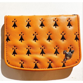 ヴィヴィアンウエストウッド(Vivienne Westwood)の新品ヴィヴィアンウエストウッド定期入れオーブ刺繍総柄オレンジ(名刺入れ/定期入れ)