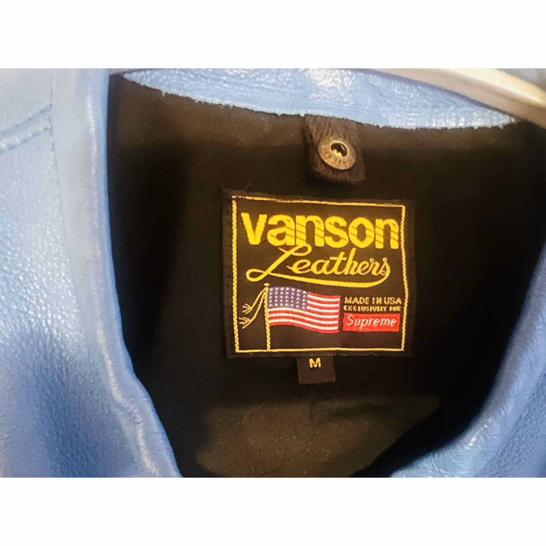 Supreme(シュプリーム)のsupreme ✖️ vanson  ボーンレザージャケット メンズのジャケット/アウター(ライダースジャケット)の商品写真