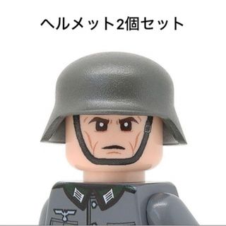 UnitedBricks カスタムミニフィグパーツ  ヘルメット2個 レゴ(知育玩具)