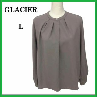 グラシア(GLACIER)のGLACIER グラシア シャツ ブラウスス カットソー ストレッチ 長袖 L(シャツ/ブラウス(長袖/七分))