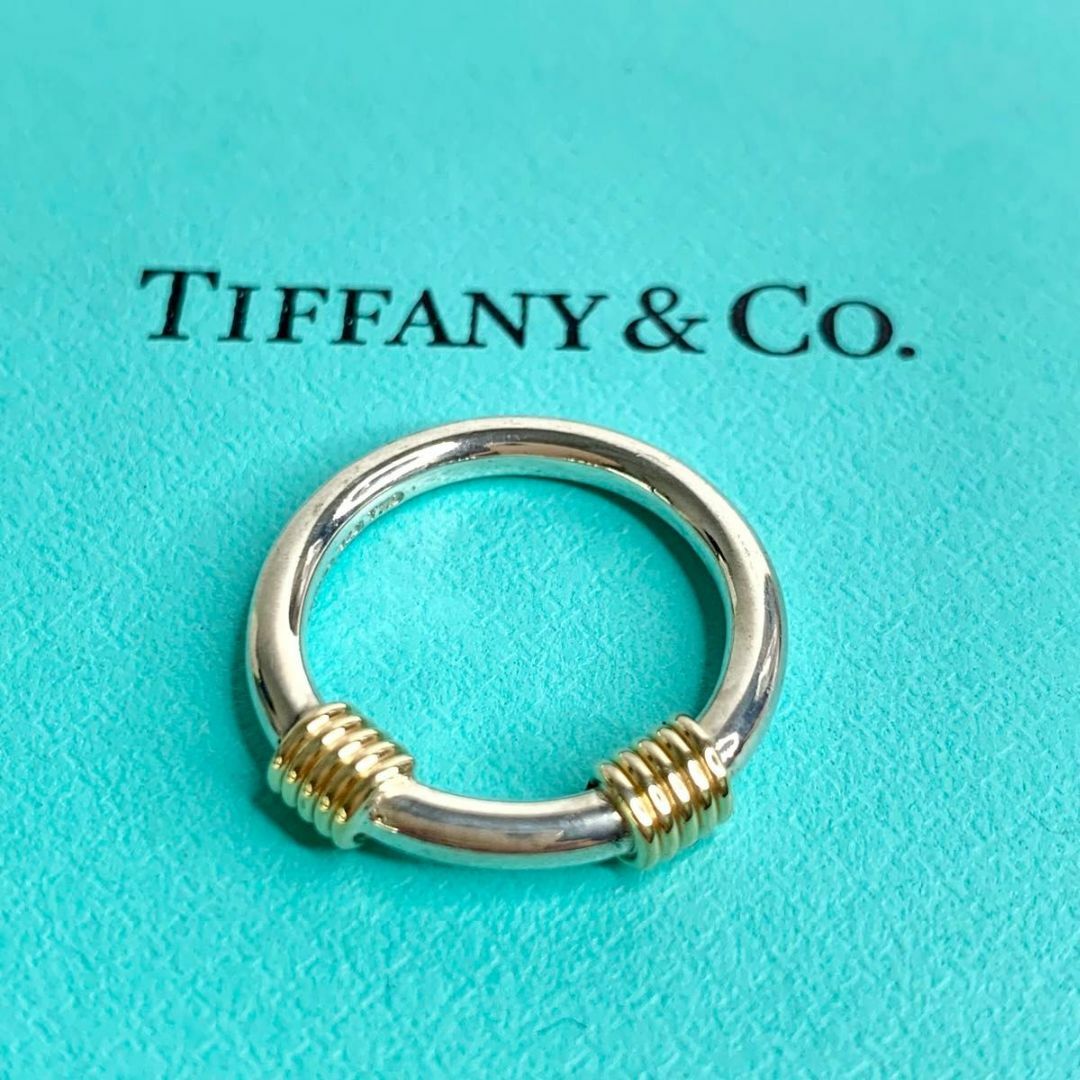 Tiffany & Co.(ティファニー)のティファニー コンビ バンドウィズ コイル リング 925 750 y11 レディースのアクセサリー(リング(指輪))の商品写真