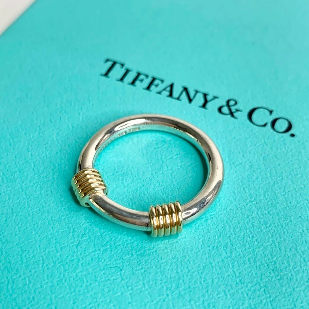 Tiffany & Co.(ティファニー)のティファニー コンビ バンドウィズ コイル リング 925 750 y11 レディースのアクセサリー(リング(指輪))の商品写真