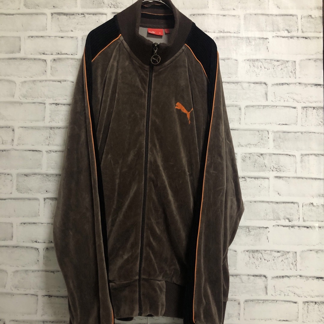 PUMA - 希少ブラウンベロアXL⭐️PUMAトラックジャケット PUMA - 希少ブラウンベロアXL⭐️PUMAトラックジャケット