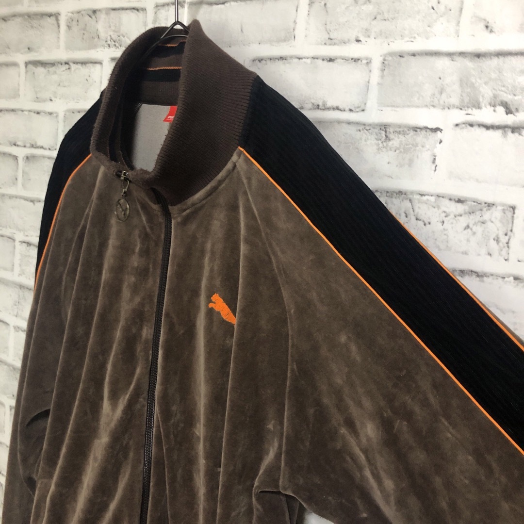 PUMA - 希少ブラウンベロアXL⭐️PUMAトラックジャケット PUMA - 希少ブラウンベロアXL⭐️PUMAトラックジャケット