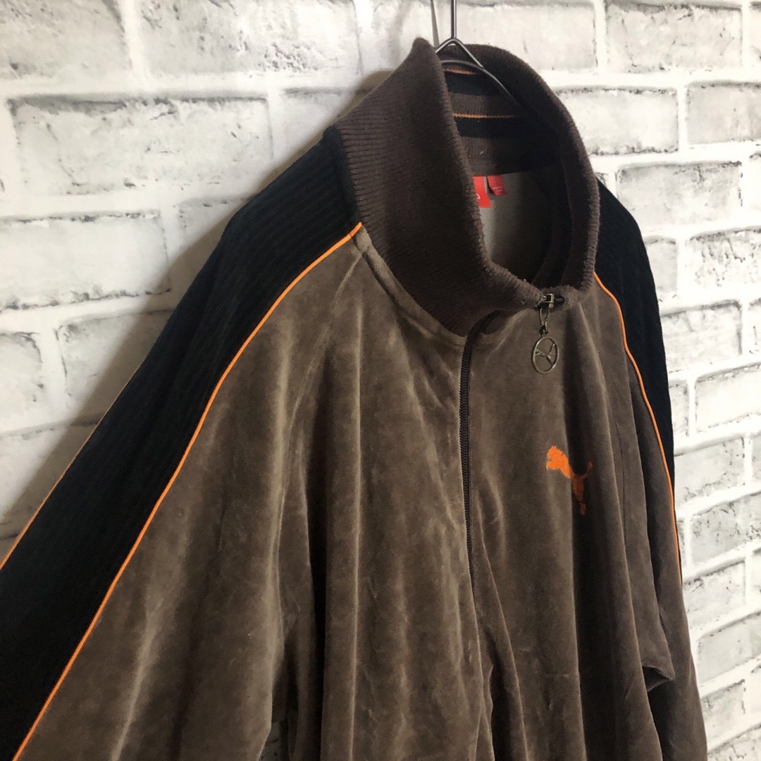 PUMA - 希少ブラウンベロアXL⭐️PUMAトラックジャケット PUMA - 希少ブラウンベロアXL⭐️PUMAトラックジャケット
