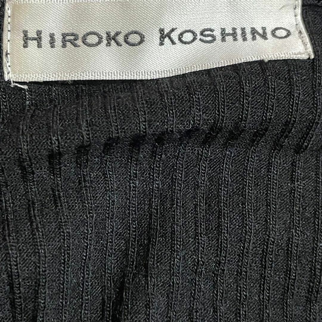 HIROKO KOSHINO(ヒロココシノ)のHIROKO KOSHINO ヒロココシノ　ニットアンサンブル　ブラック　11 レディースのトップス(ニット/セーター)の商品写真