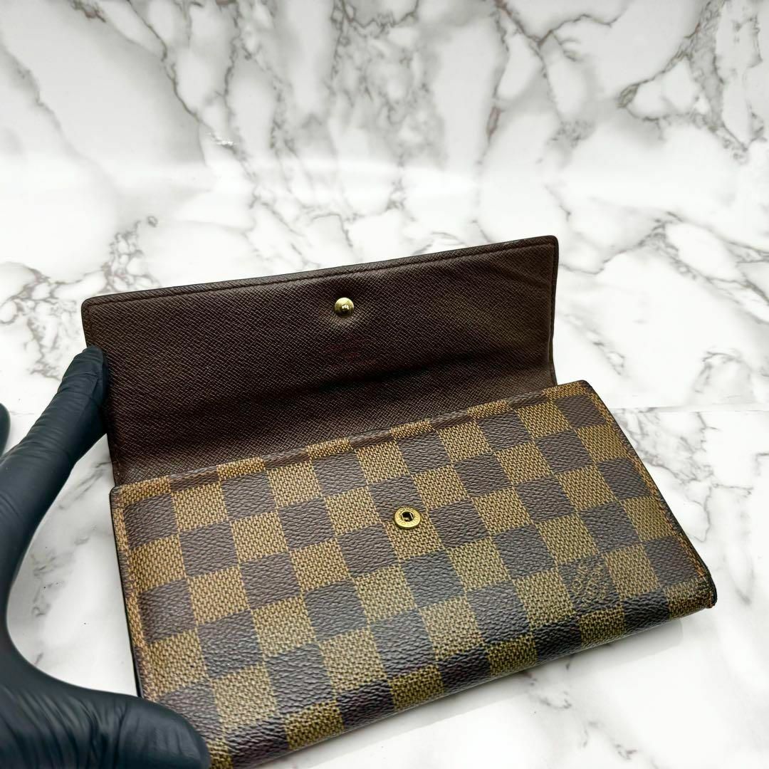 LOUIS VUITTON(ルイヴィトン)の美品 ルイヴィトン ダミエ ポルトフォイユ インターナショナル レディース レディースのファッション小物(財布)の商品写真