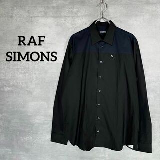ラフシモンズ(RAF SIMONS)の『RAF SIMONS』 ラフシモンズ (S) バイカラー 長袖シャツ(シャツ)