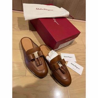 サルヴァトーレフェラガモ(Salvatore Ferragamo)の【新品未使用】Salvatore Ferragamo ブラウン　ミュール(ハイヒール/パンプス)